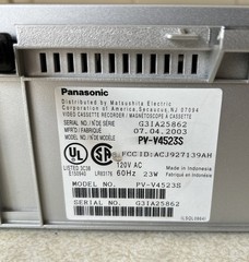 Panasonic PV-V4623S Silver Omnivision VCR Blue Line VHS Player w Remote – Tested