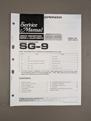 Pioneer SG-9 Graphic Equalizer Service Manual D-2045