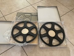 TEAC RE-1003 BLACK 1/4″ x 10.5” Reel Metal Empty original reel tape new(1}.