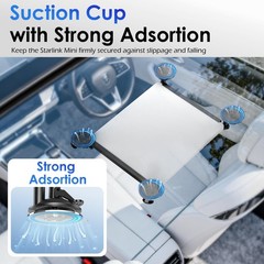 UBeesize Starlink Mini Mount Suction Cup Car Window Sunroof Bracket Satellite Di