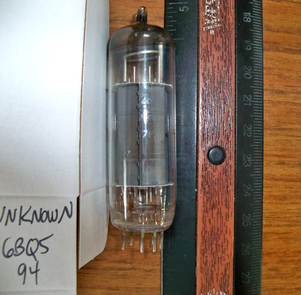 Strong Unknown Gray Plate O Getter 6BQ5 / EL84 Tube – 94