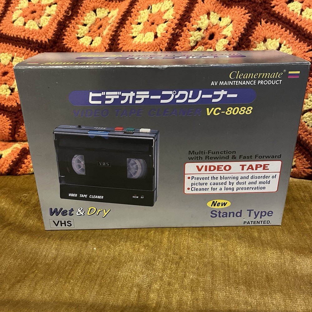 Cleanermate VC-8088 VHS Video Tape Cleaner BRAND NEW TESTED