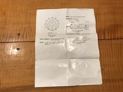 Shure 61-7719 Dynamic Microphone Data Sheet OMNIDIRECTIONAL VINTAGE ORIGINAL-OEM