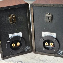 Realistic Minimus 7W Walnut Speakers Pair Recapped Tested 5-Way Posts