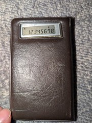 Vintage RARE CASIO fx-7100 Tiny Scientific Calculator W/ Cards! USA Seller