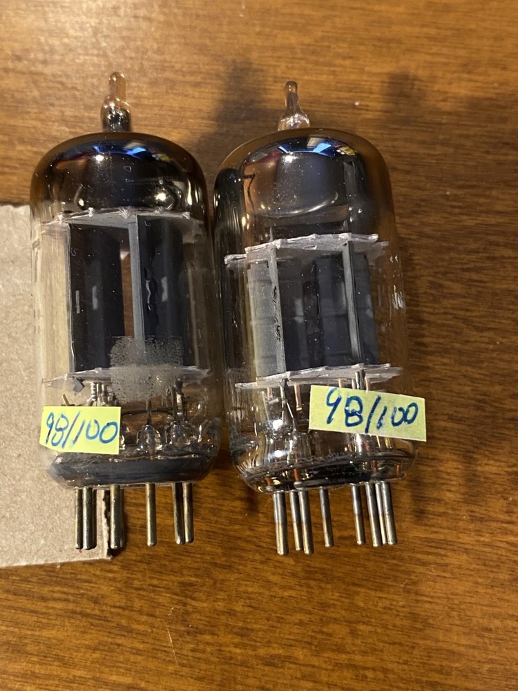 C32 Test matched pair of GE 12AU7 Vacuum Tubes