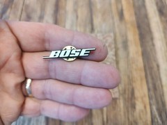 Bose Original Speaker Badge/Logo / w/pin back & brass clasp