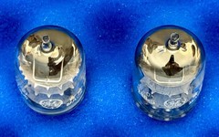 Two GE 6386 Tubes / Amplitrex Tested +100% / D Getter / X3 Mica /Black Plates