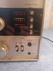 Bic Lux Corp 71/3R Stereo Receiver, Powers Up, Parts Or Repair, Read