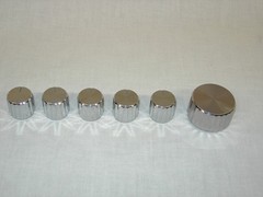 Set of 6 NOS Sony Receiver Knobs, possibly for the STR-6046A