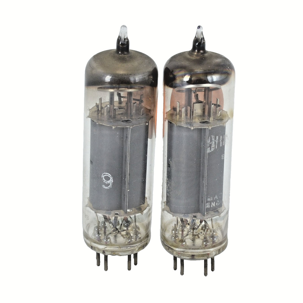 Pair Vintage Brimar England 7189 Vacuum Tubes TV-7 Tested As-Is 46 & 36