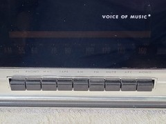 Voice of Music 1498-1, Deluxe 200 AM/FM Stereo Receiver, Tested, Working, RARE