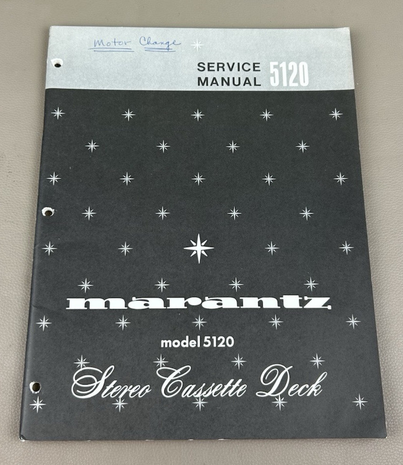 Marantz 5120 Stereo Cassette Deck Service Manual D-263