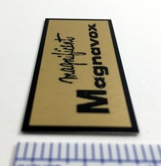 Custom Badge For Vintage Magnavox Amplifier Tube Amp Free Shipping
