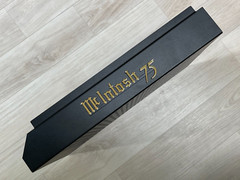 For McINTOSH MC75 75 LOGO EMBLEM BADGE 24K-GOLD/BLACK PLATED/PAINT – REPRO DIY