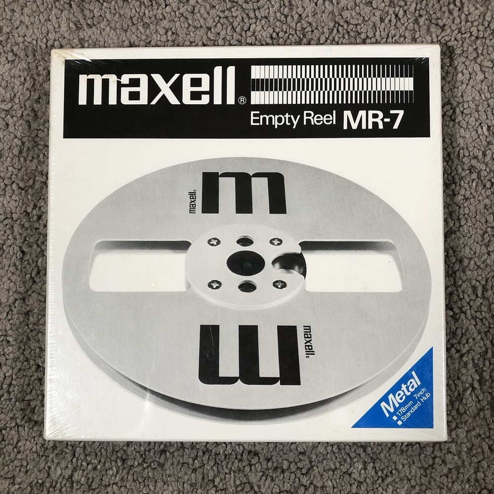 NEW Maxell MR-7 7 Inch Metal Empty Reel-to-Reel Tape Take-Up Reel