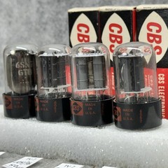 QUAD NOS NIB CBS 6SN7 GTB TUBES ALL TESTED over 100% DATED 1960