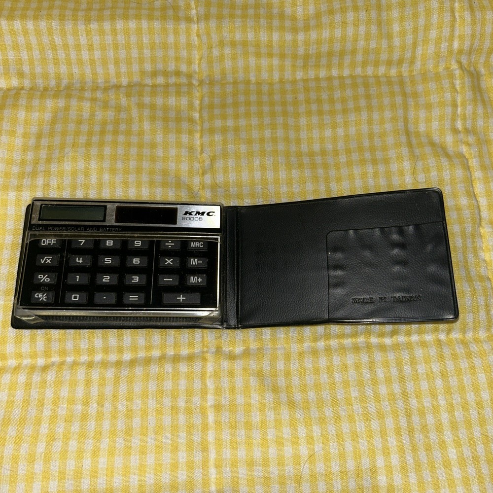 Vintage Royal Solar 40 Calculator – Slim Wallet Case – Made in Taiwan