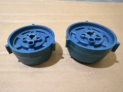 VIF International NAB Reel Hub Adapters Pair Blue 10.5” Reel to Reel Tape USA