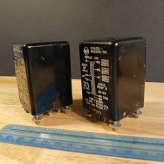 Matching Pair 1950’s RCA 8516392-1 Audio Input Transformers Brass Hardware 1.5″