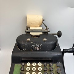Vintage RC Allen Adding Machine Manual Crank Mechanical Calculator Untested Part
