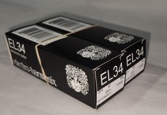 NEW – EL34 / 6CA7 vacuum tubes, Electro Harmonix, MATCHED PAIR (2)