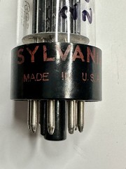 Sylvania 6SN7GTB Vacuum Tube Red Print USA 2500/2400 Estate Tested