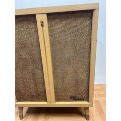 Vintage Zenith High Fidelity Record Player Console Mid Century Modern Cabinet 50