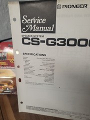 Pioneer CS-G3000 SPEAKER Service Manual *Original*