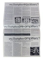 Soundcraftsmen equalizers pre-amplifiers amplifiers Fold-out Spec Sales Poster