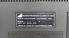 Audiotronics Classette Player Recorder (Model: 152S)