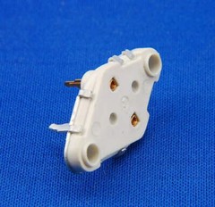 Lot of 2 – DYNACO HAFLER Transistor Socket, TO-3, White Ceramic, Gold Pins, New