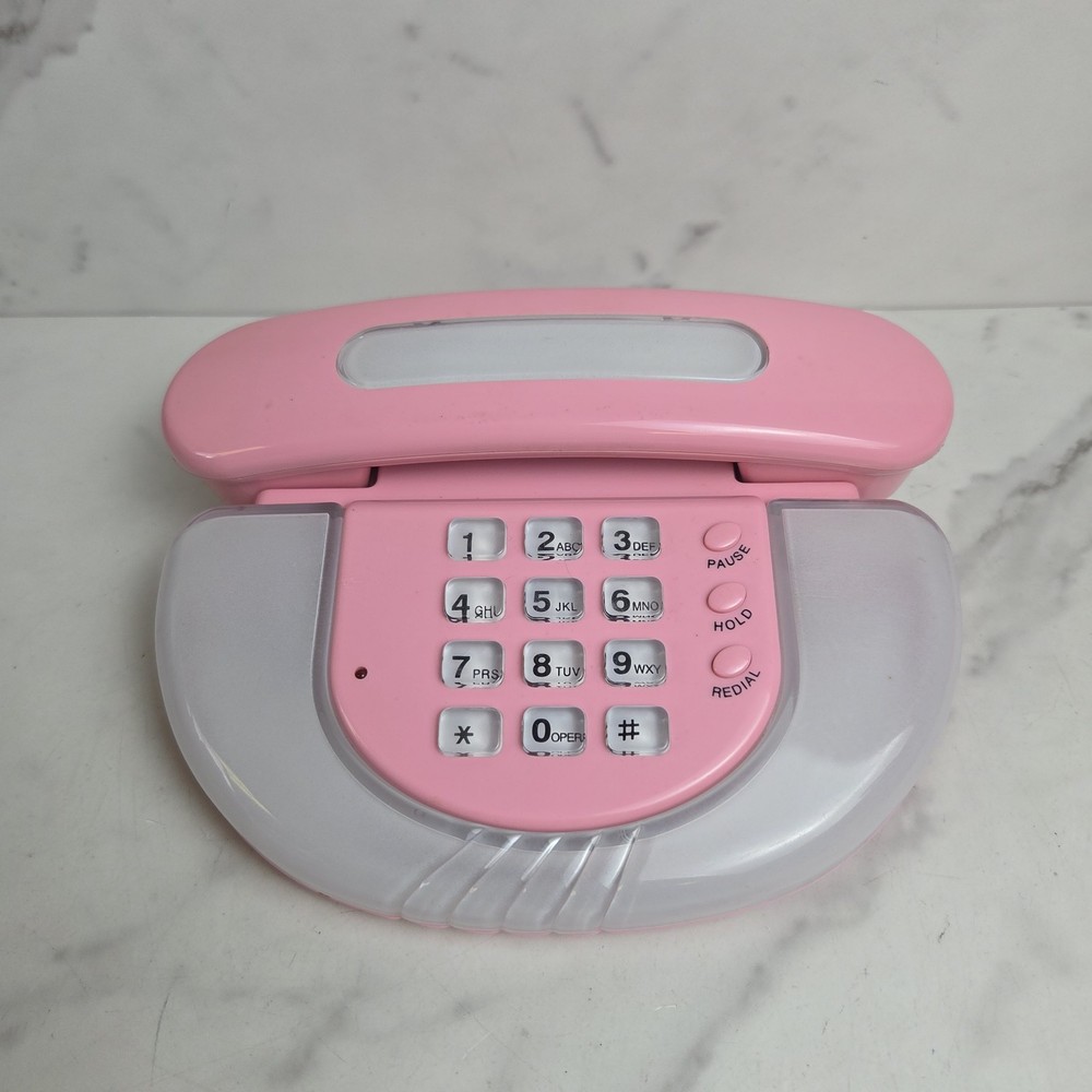 VINTAGE Pink 90’S RAINBOW PHONE RING FLASH TELEPHONE YAZUMI TAIWAN