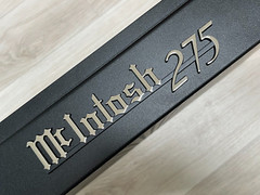 McINTOSH MC275 CHROME PLATED LOGO EMBLEM LABEL BADGE – New Reproduction DIY