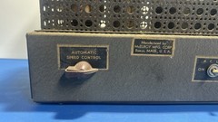 Vintage 1945 McElroy Tube Power Supply /Speed Control Unit Untested AS-IS Organ?