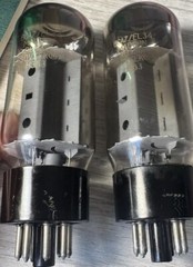 Matched Pair 6CA7 EL34 Vintage Sovtek Reflektor H3B3 Fat Bottle Power Tubes