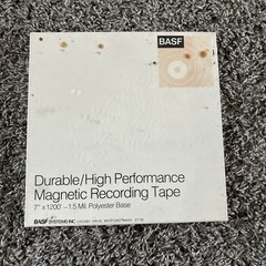 7” x 1200’ Blank Reel Tape Still Sealed! BASF