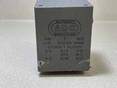 ADC Bridging Input Transformer 114C 20K Ohms to 600 ohms w/Taps