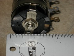 50K Dual Potentiometer, linear, Clarostat 3 watt, NOS