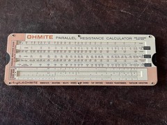 Vintage 1960’s Ohms Law & Parallel Resistance Calculator