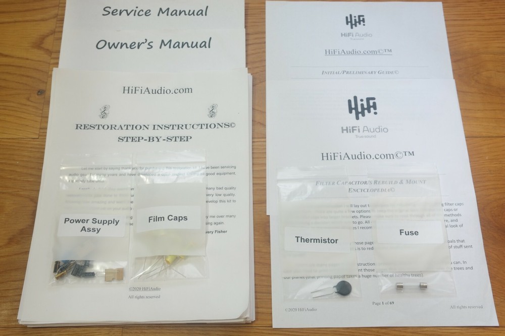 Leak TL-10 amplifier rebuild restoration Capacitor Kit repair instruction