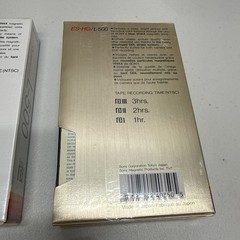 3 Sony Dynamicron L-750, 500 & ES-HG L-500 Betamax Video Tapes Beta 2 SEALED