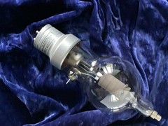 250TH HI MU Power Triode LOW hours, INTACT Filament for BC-610-E JAN Contract