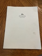 DBX Model 3BX Series Three Dynamic Range Expander Instruction Manual Japan Vtg