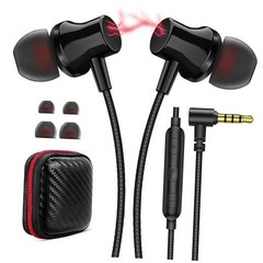 Black Wired Headphones for Laptop PC Chromebook Noise Isolating Ear