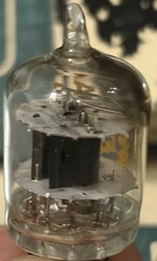 2C51 396A Western Electric 1949 3 Flat Black Plates Square Balanced Triodes Tube