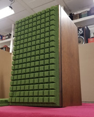 Retro Green.. ‘Sculptured Air’ Foam Grill Inserts..JBL L-100 Century Speakers