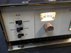 vtg Stromberg Carlson SR 445 A AM/FM Tube Tuner TESTED WORKS