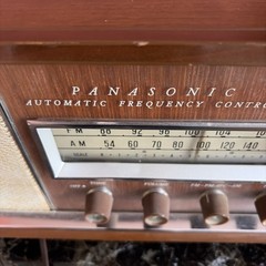 Mid Century Tube FM AM Radio Panasonic 782B Tweed 1963 Please Read