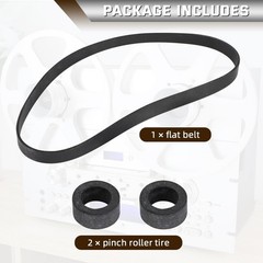 Pinch Roller Tires Replacement & Belt Kit For Pioneer RT-909 RT-901 Reel To Reel